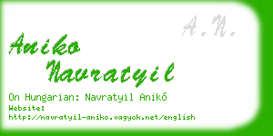 aniko navratyil business card